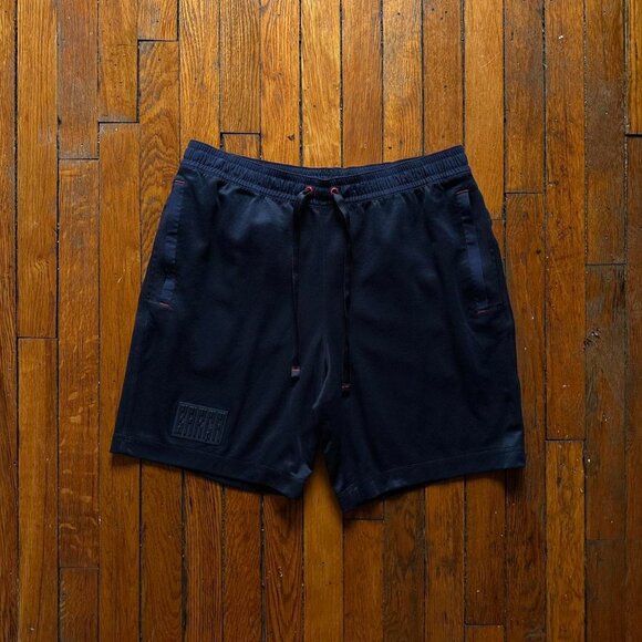 Nike Soccer Barcelona FC Men's Navy Blue Red Workout Athletic Shorts. - Picture 1 of 7